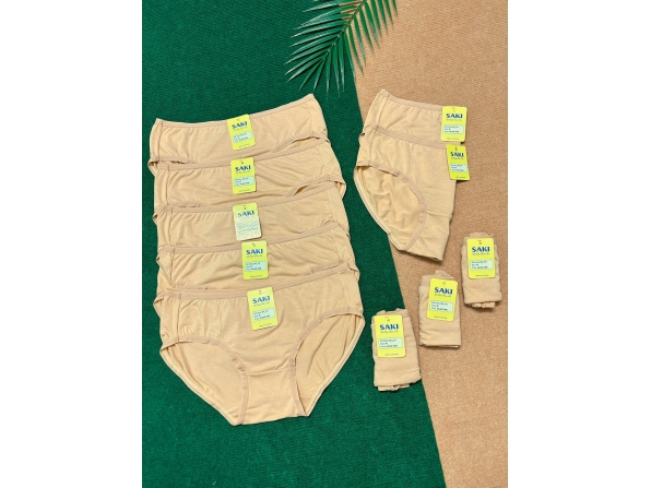 QUẦN LÓT NỮ SAKI 211 - LỐC 10 - DA QUẦN LÓT NỮ SAKI 211 - LỐC 10 - DA